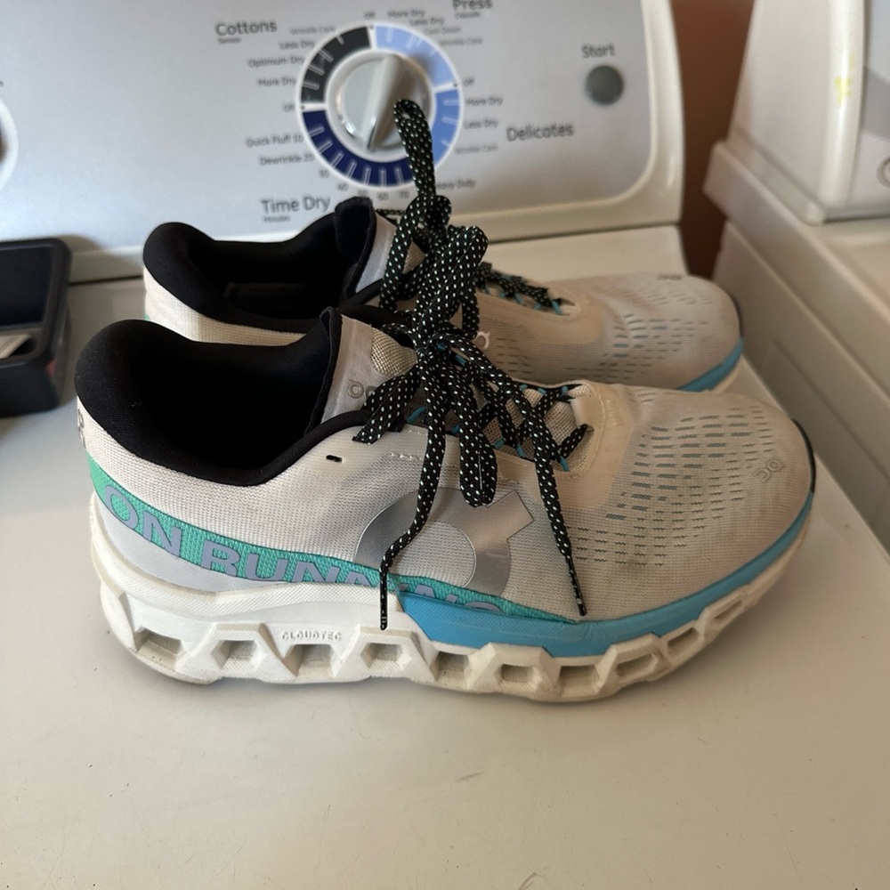 On Running Cloudmonster 2 Women's Running Shoes - White & Light Blue